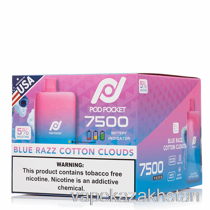 Vape Smoke [10-PACK] Pod Pocket 7500 Disposable